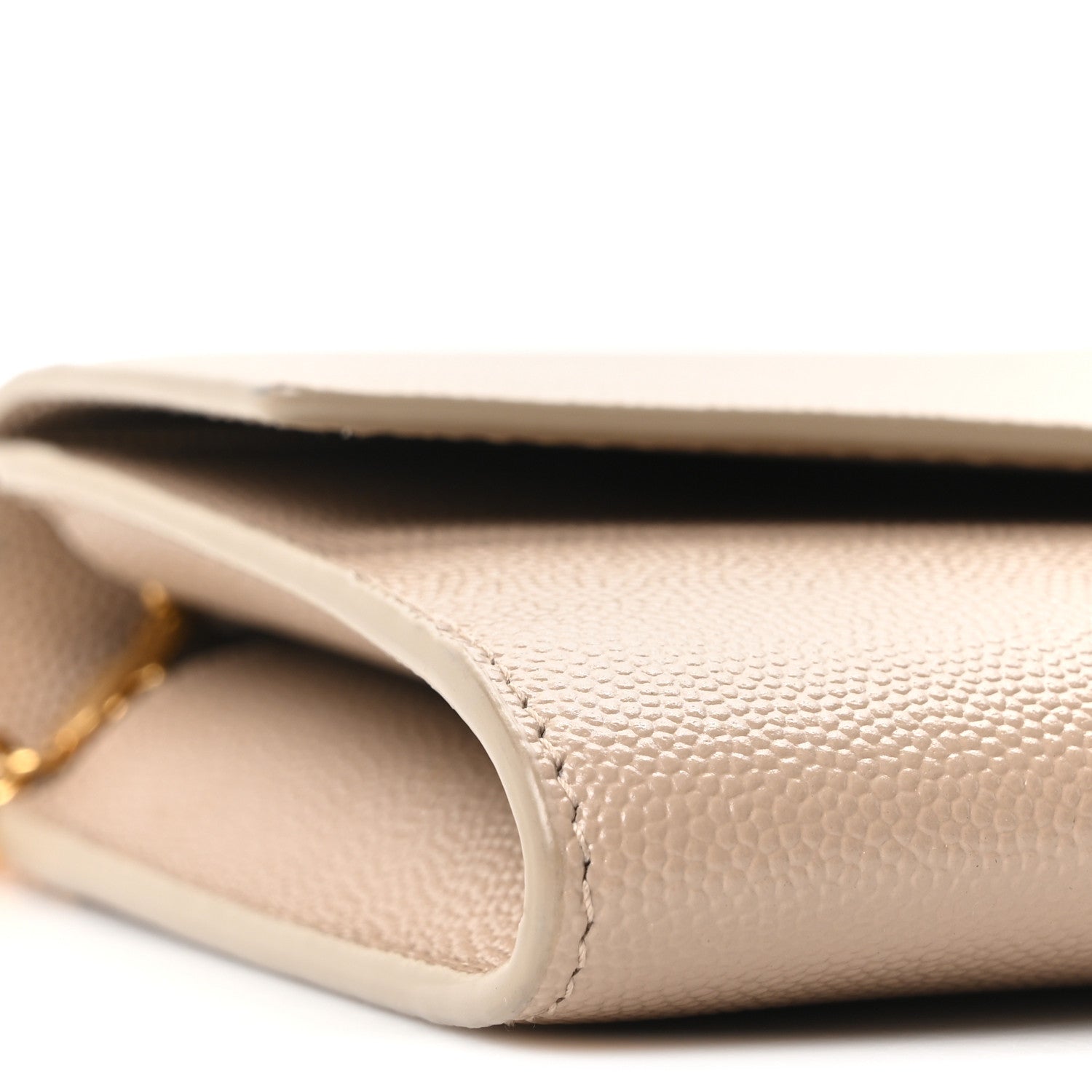 Grain De Poudre Monogram Uptown Chain Wallet Dark Beige