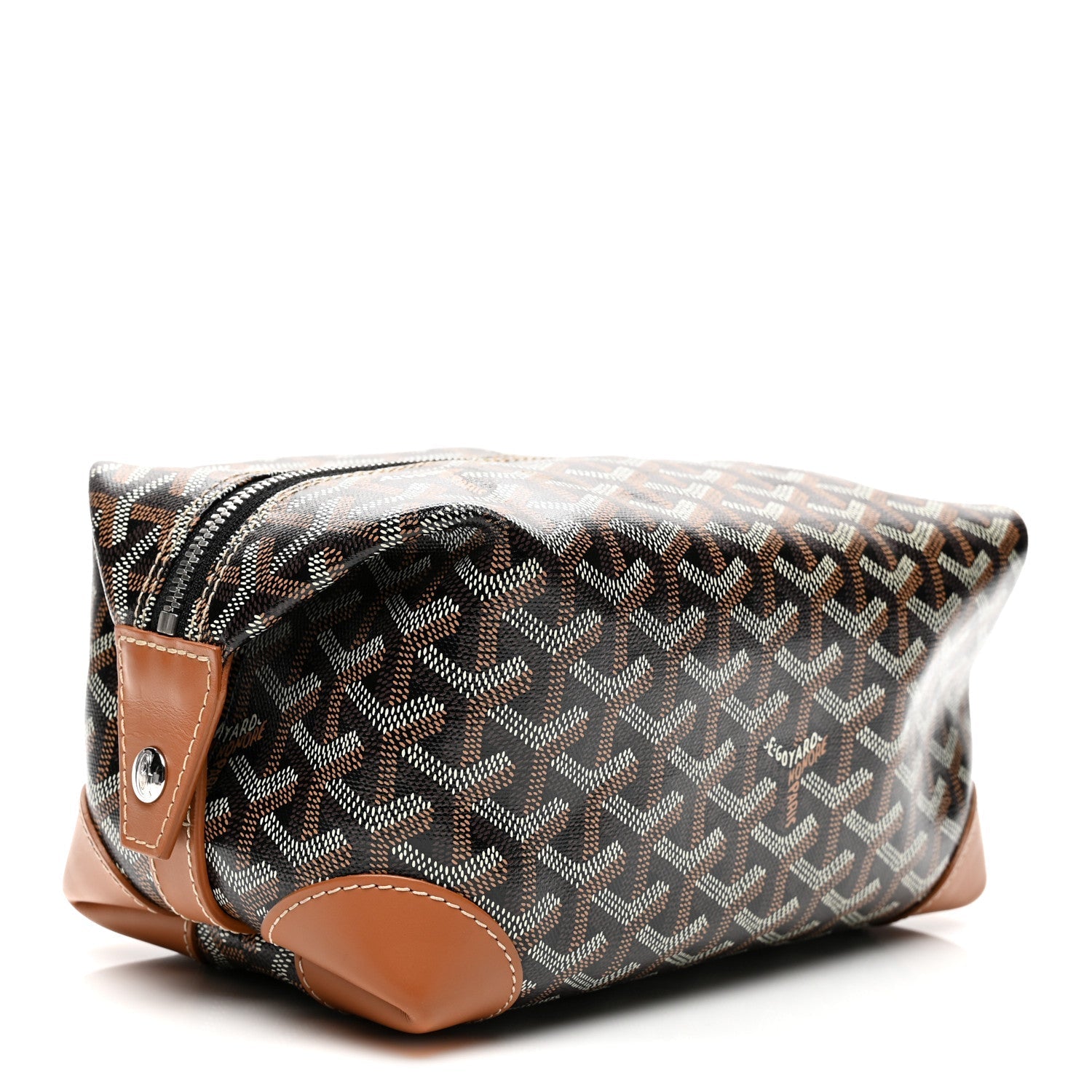 Goyardine Boeing 25 Trousse de Toilette Black Gold