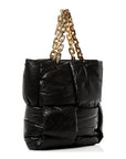 Calfskin Maxi Intrecciato Puffy Chain Tote Bag Fondente