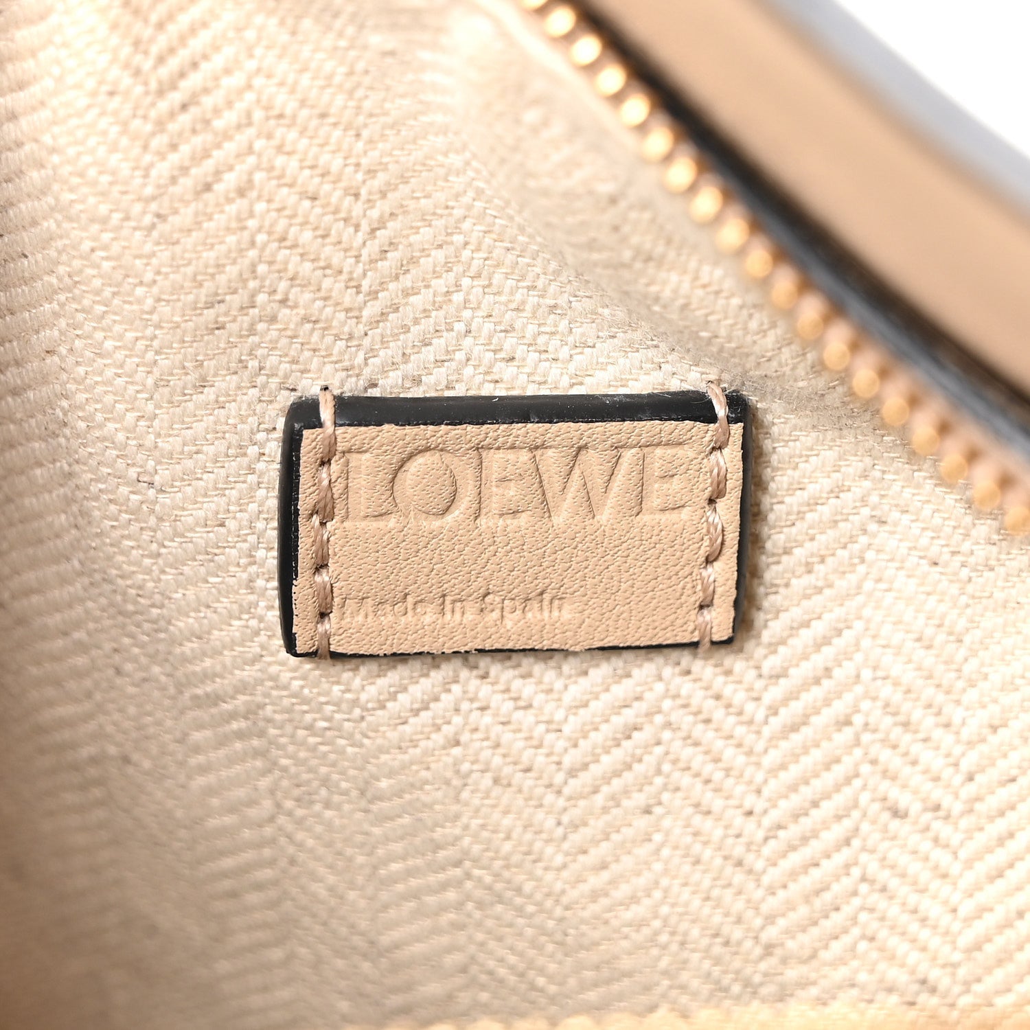 Calfskin Mini Woven Puzzle Bag Beige White