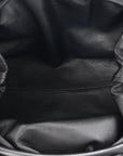 Smooth Butter Calf The Pouch Oversized Clutch Black