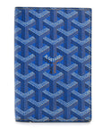 Goyardine Grenelle Passport Wallet Sky Blue