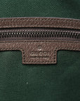 GG Supreme Monogram Textured Dollar Calfskin Web Medium Savoy Duffle Bag Beige Dark Brown