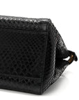 Snakeskin Nappa Mini Peekaboo Iconic Satchel Black