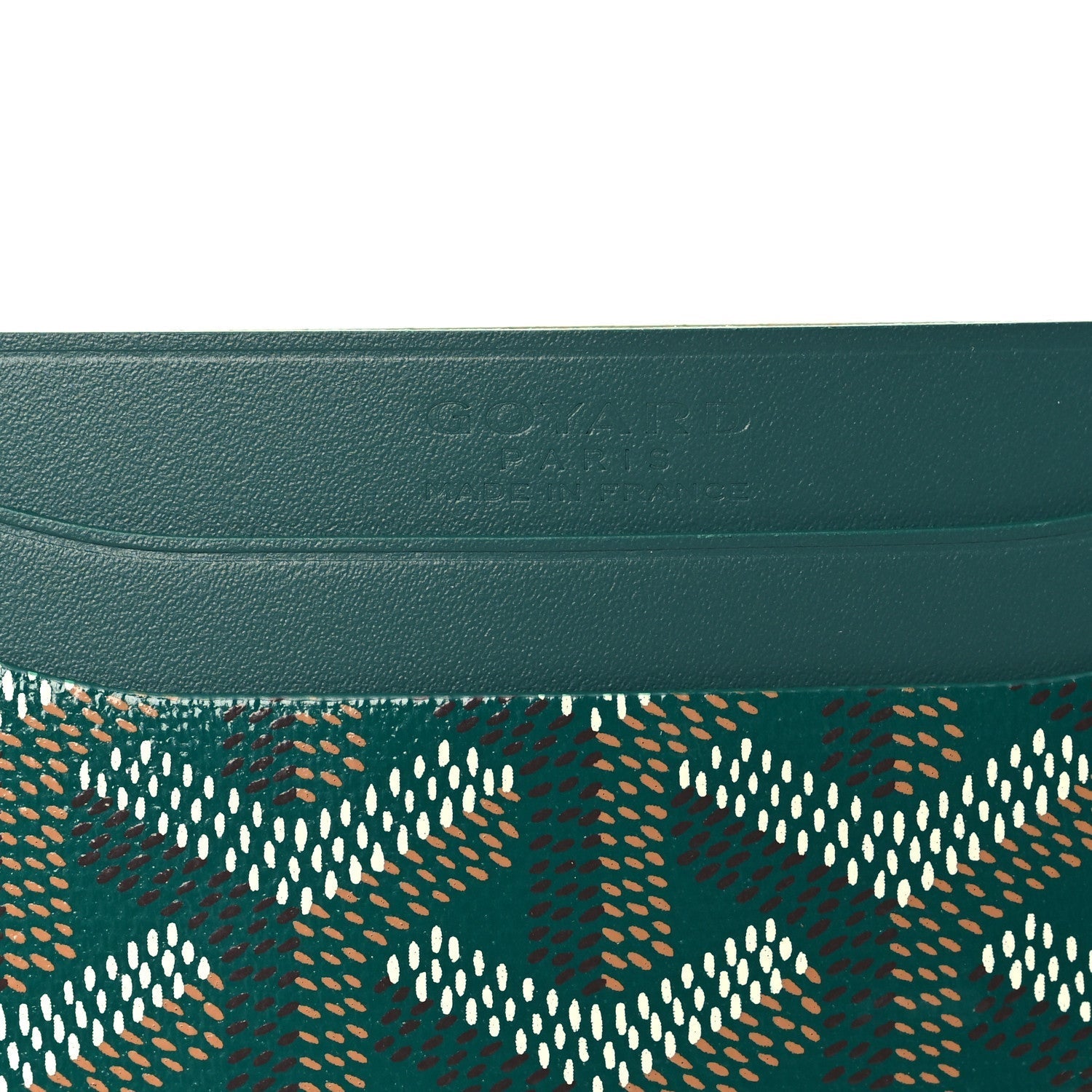Goyardine Saint Sulpice Card Holder Green