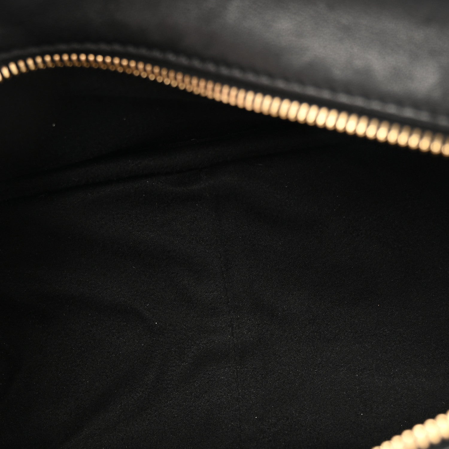 Lambskin Tag Bowling Bag Black