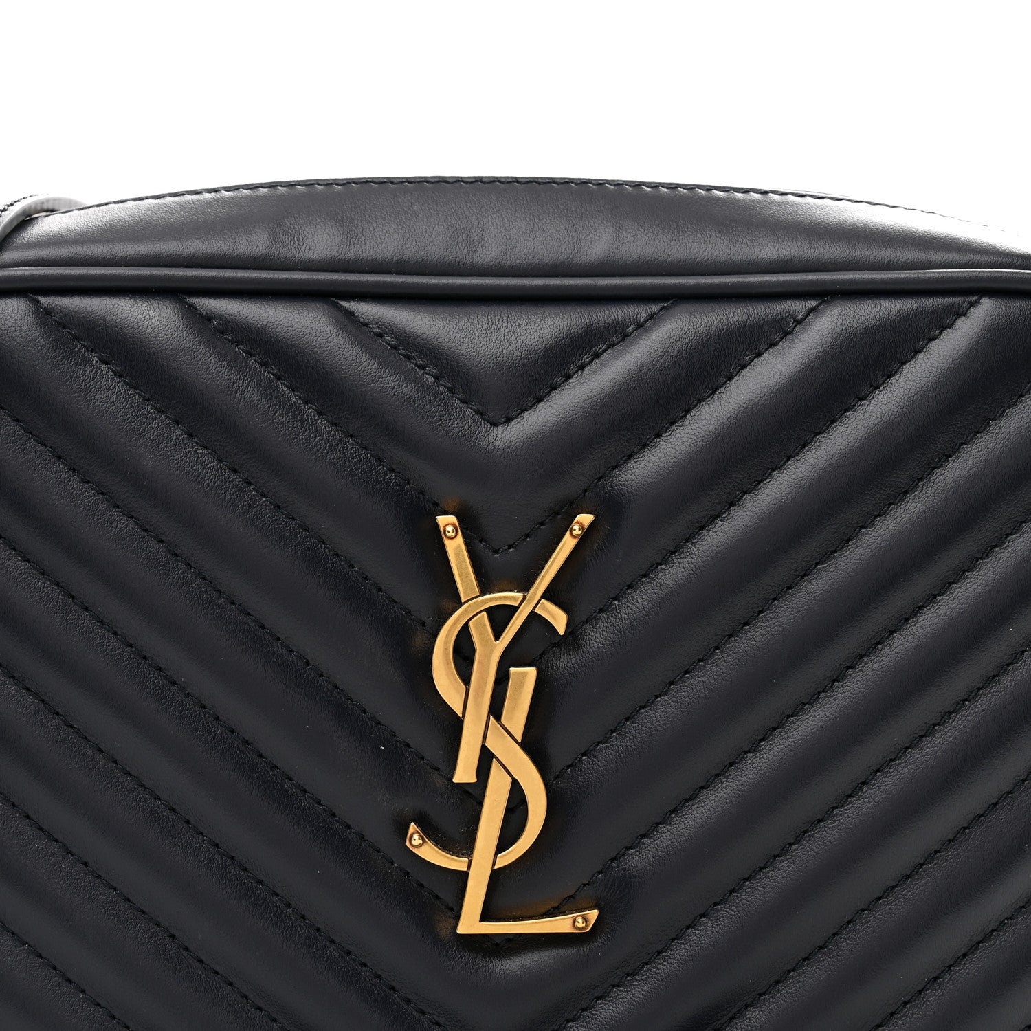 Calfskin Matelasse Monogram Lou Camera Bag Deep Marine