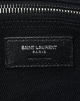 Linen Calfskin Rive Gauche Tote Black