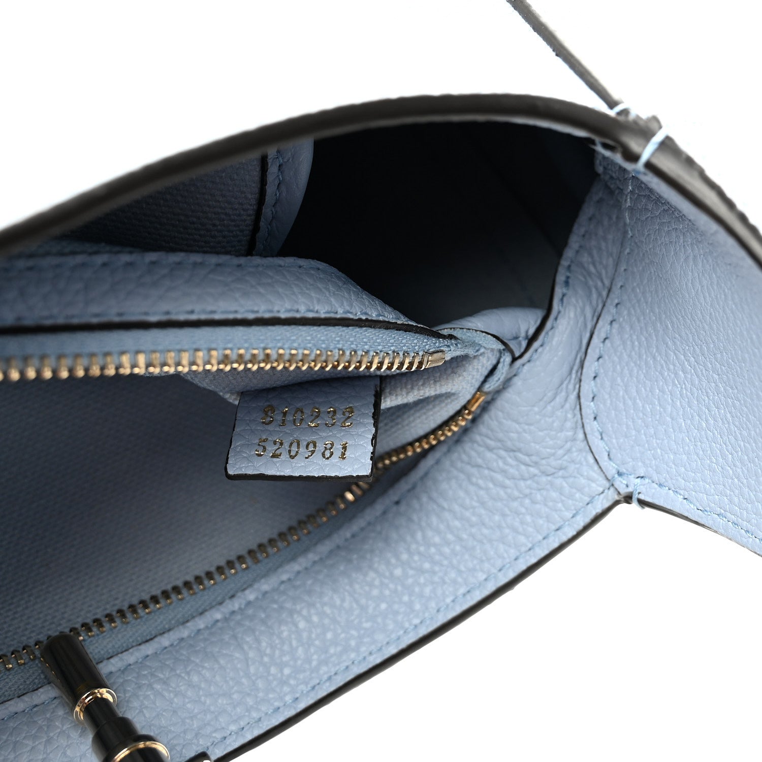 Grained Calfskin Web Medium Jackie 1961 Hobo Light Blue