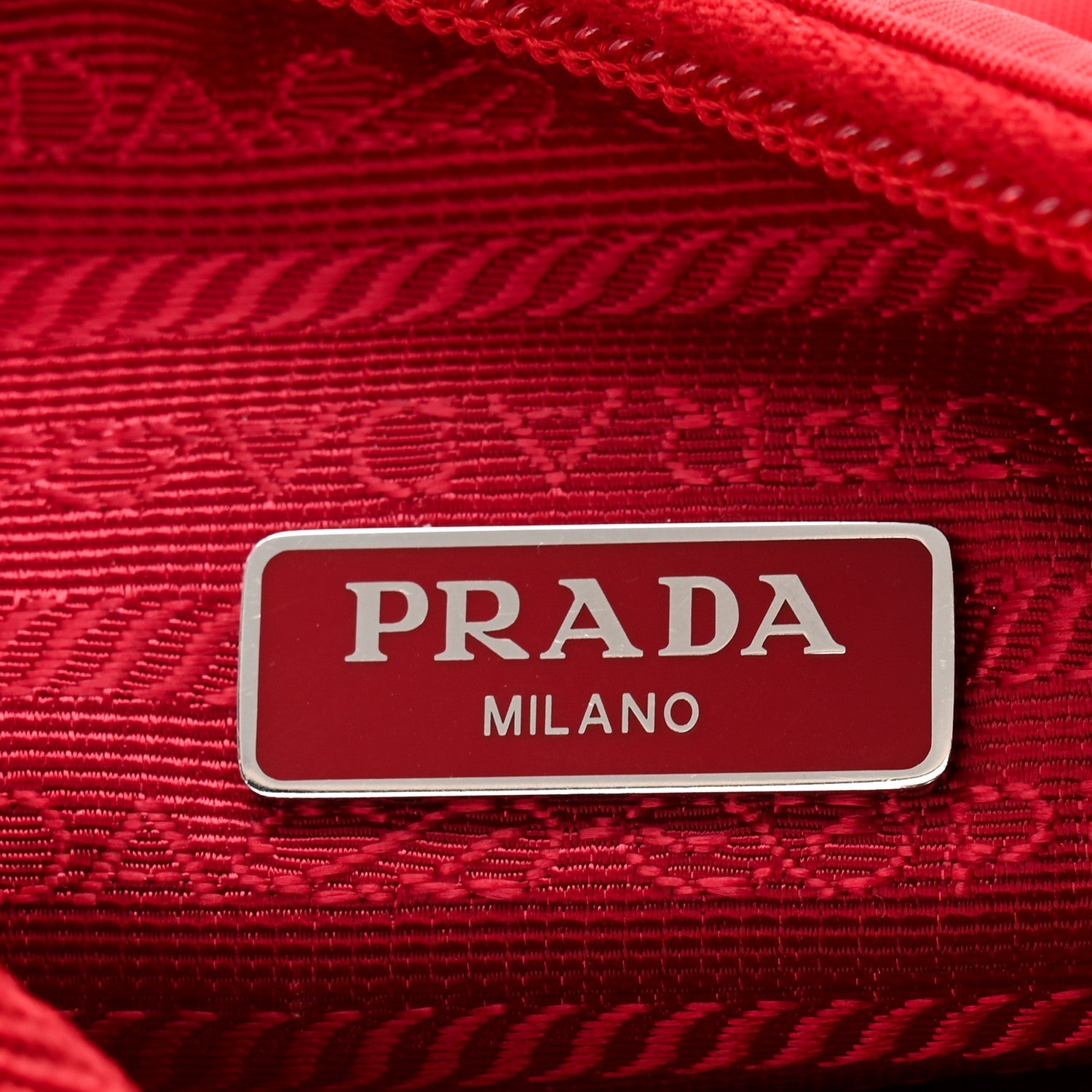 Tessuto Nylon Mini Re-Edition 2000 Bag Rosso