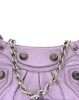 Agneau Arena Le Cagole Mini Purse With Chain Lilac