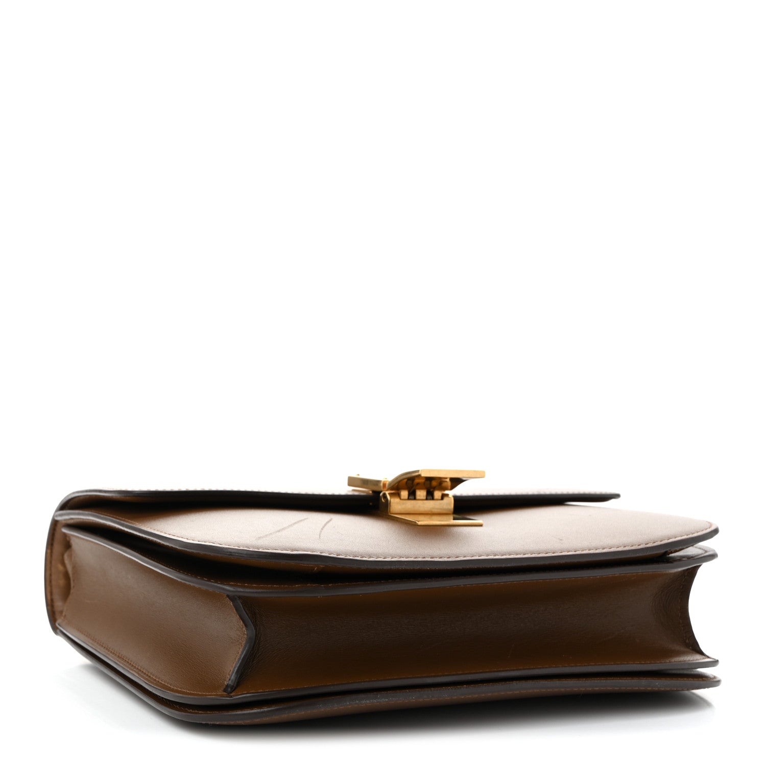 Box Calfskin Medium Classic Box Flap Bag Camel