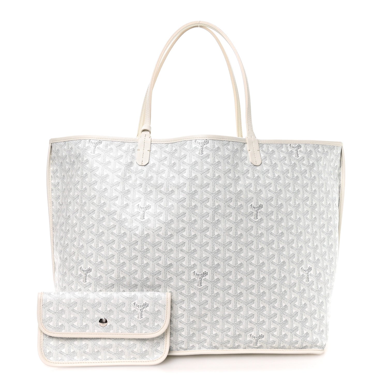 X PEANUTS Goyardine Reversible Anjou GM White