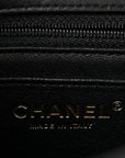 Lambskin Quilted Mini Rectangular Flap Black