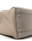 Vitello Morgan Shiny Nappa Medium Peekaboo Iconic Satchel Tortora