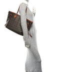 Monogram Calfskin Neo Neverfull Inside Out MM Tan