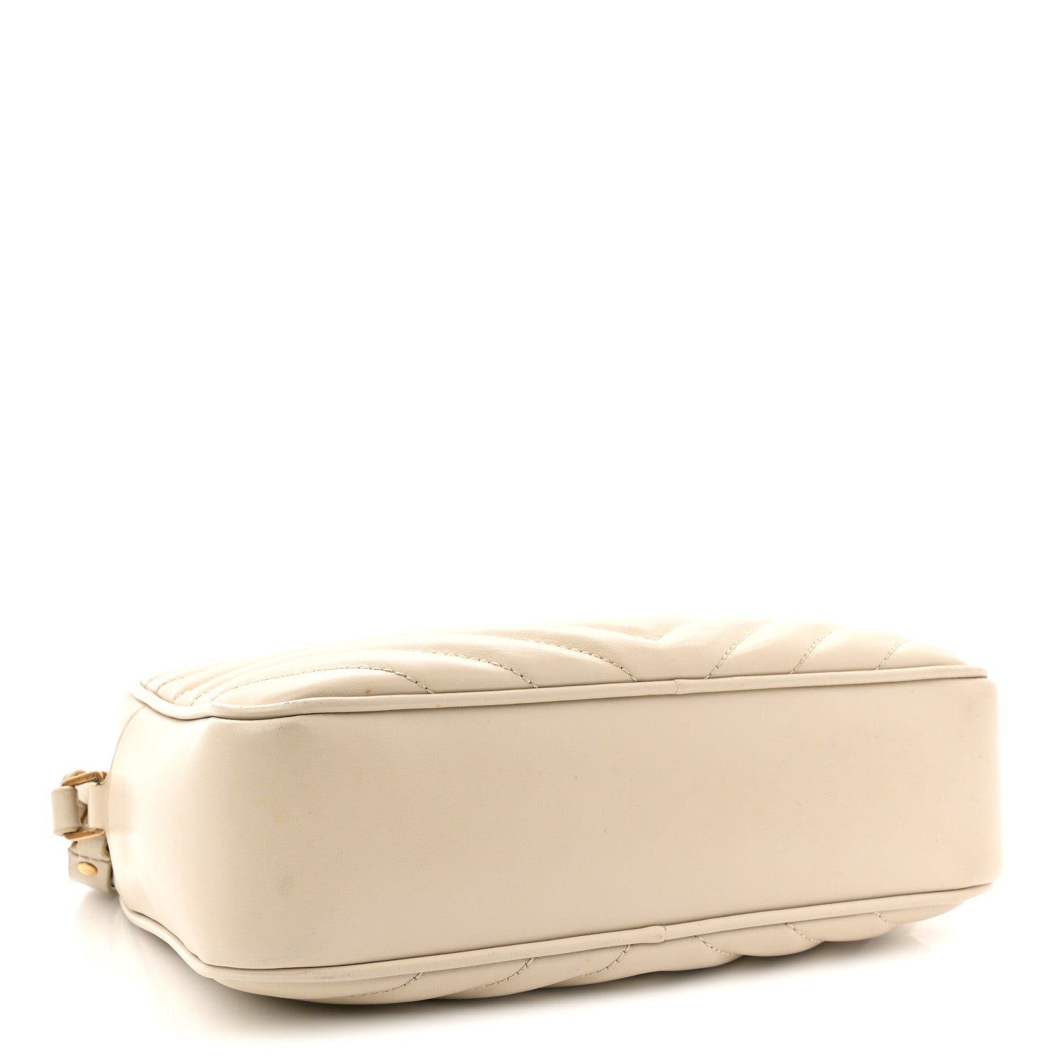 Calfskin Matelasse Monogram Lou Camera Bag Crema Soft