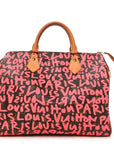 Monogram Graffiti Speedy 30 Fuchsia