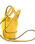 Calfskin Mini Balloon Bucket Bag Yellow