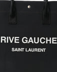 Linen Calfskin Rive Gauche North South Tote Grey