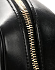 Calfskin Matelasse Monogram Lou Camera Bag Black