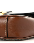 GG Supreme Monogram New Sakai Lux Calfskin Mini Padlock Flap Pocket Shoulder Bag Beige Ebony Black Cuir