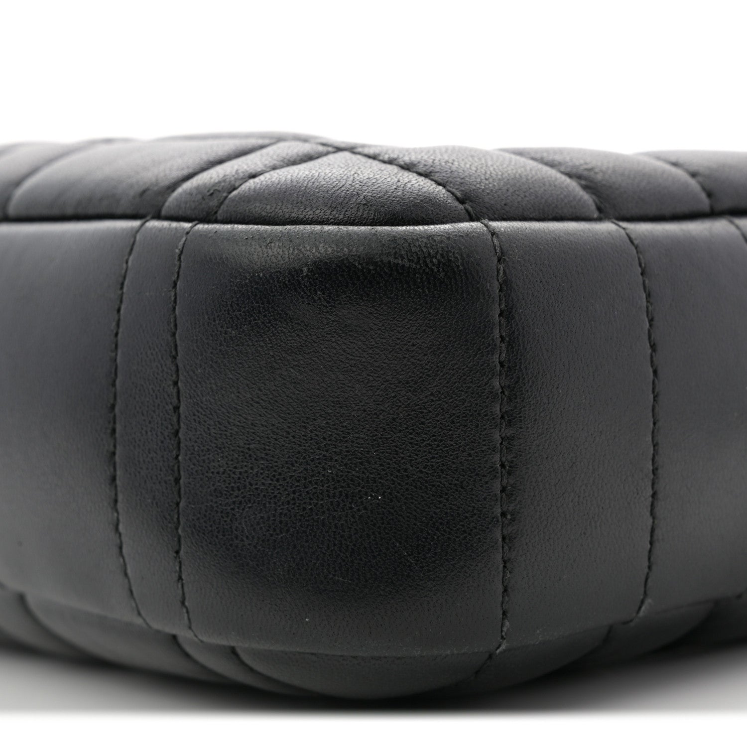 Lambskin Quilted Small Lola Camera Bag Black
