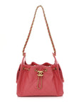 Caviar Quilted Mini CHNL 25 Handbag Coral