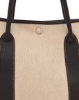 Buffle Skipper Toile Garden Party 36 MM Tote Marron Fonce