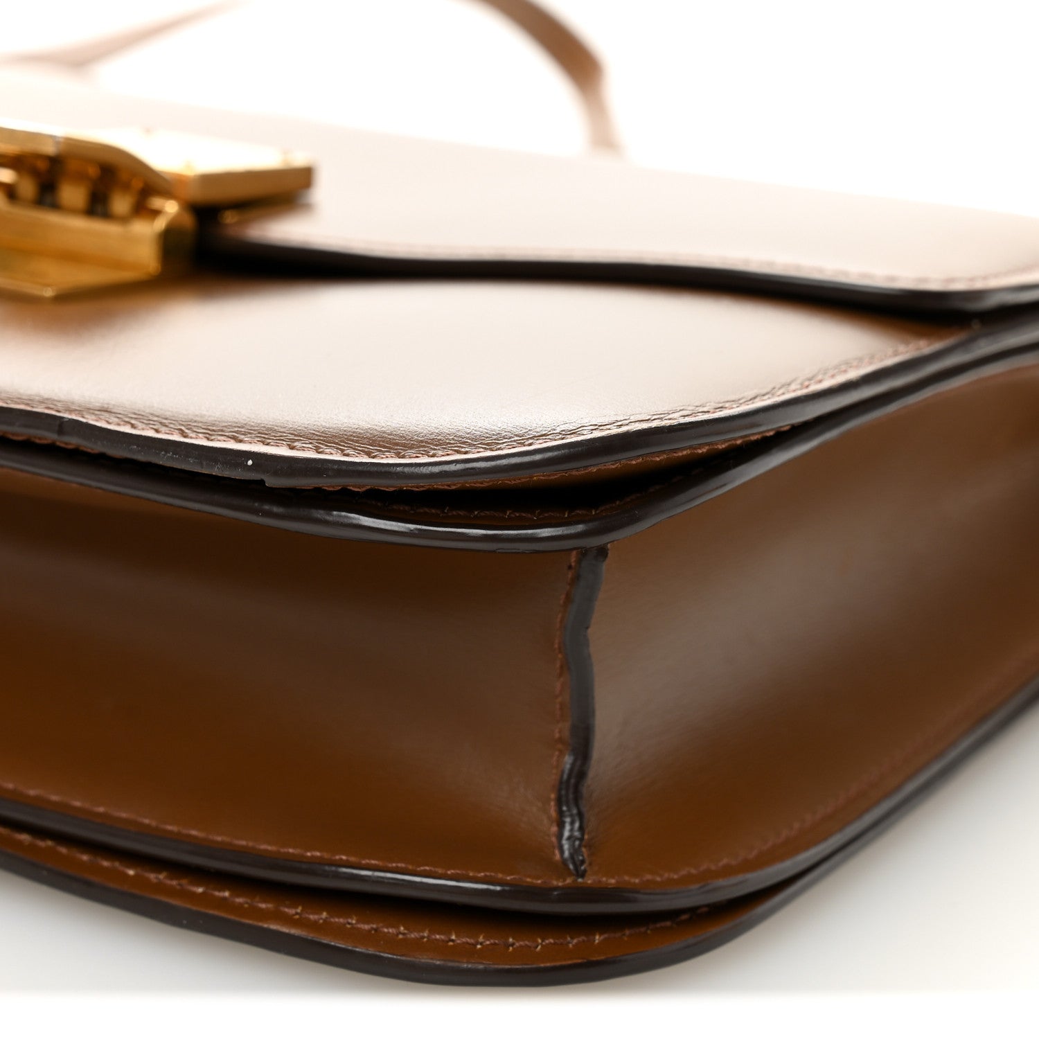 Box Calfskin Medium Classic Box Flap Bag Camel