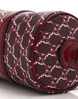 GG Shadow Monogram Ophidia Top Handle Bowler Bag  Rosso Ancora Red
