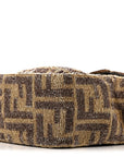 Vitello King Beaded Zucca Baguette Mogano Panna Ebano