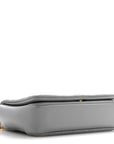 Lambskin Quilted Small Lola Bag Grey