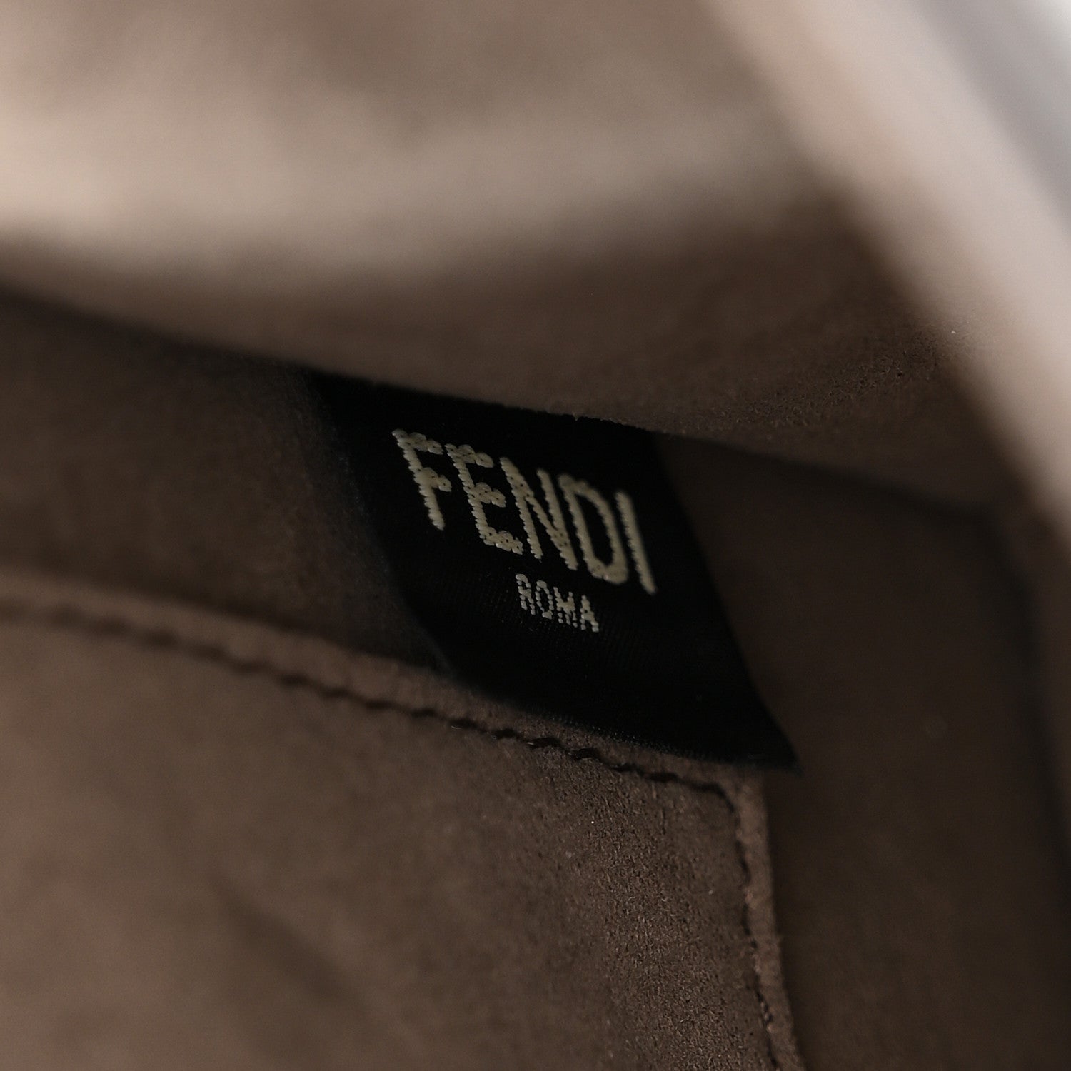 Vitello Century F is FNDI Bi-Color FF 1974 Embossed Kan I Shoulder Bag Fragola Maya Black