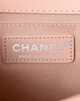 Calfskin Chevron Tweed Medium Boy Flap Pink