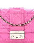 Lambskin Cannage Miss D1OR Promenade Pouch Fuchsia
