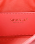 Caviar Quilted Mini CHNL 25 Handbag Coral