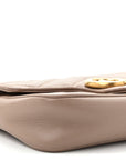 Calfskin Matelasse Super Mini GG Marmont Shoulder Bag Porcelain Rose