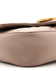 Calfskin Matelasse Super Mini GG Marmont Shoulder Bag Porcelain Rose