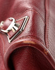 Chevre Silver Metallic Edge Hardware City Cassis