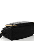 Nylon Quilted Diaper Tote Bag Black