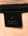 Calfskin Matelasse Small GG Marmont Shoulder Bag Black