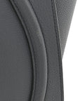Baby Drummed Calfskin Micro Luggage Kohl