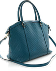 Soft MicroGCCIssima Dome Satchel Deep Cobalt