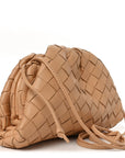 Nappa Intrecciato The Mini Pouch Almond