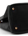 Saffiano Medium Galleria Double Zip Tote Black