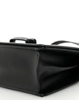 Calfskin Small Barcelona Shoulder Bag Black