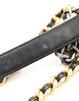 Lambskin Quilted CHNL 19 Wallet On Chain WOC Black