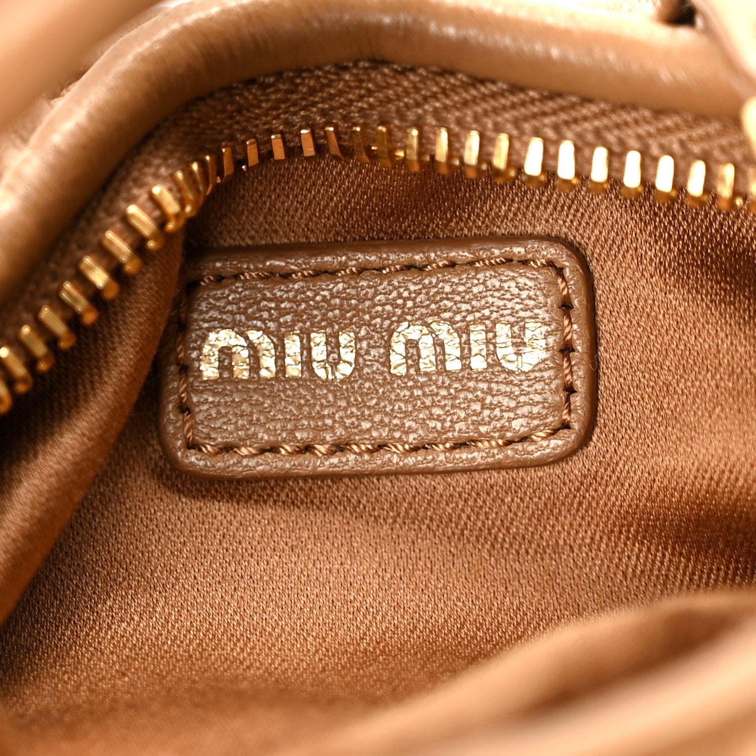Nappa Matelasse Micro Wander Hobo Caramel