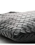 Calfskin Intrecciato Small Hop Black